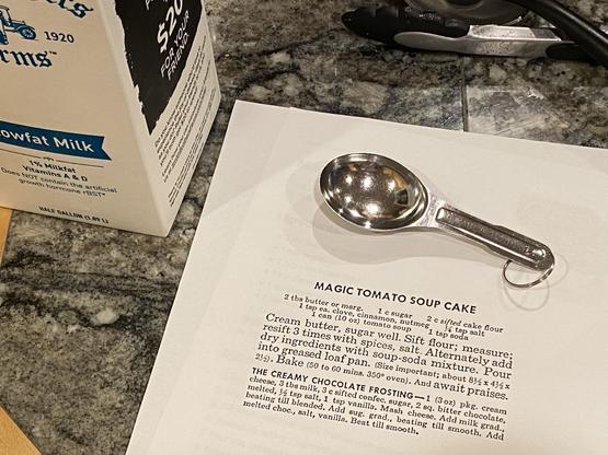 recipe with a tablespoon of now-unusual size (larger). i think it’s still the standard australian tablespoon tho