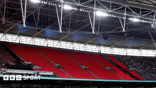 Empty seats at Wembley